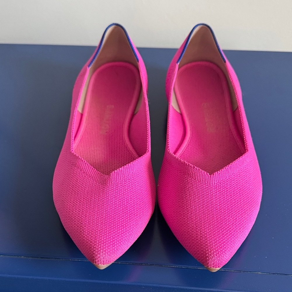Rothy's Fuchsia Pointed Flats